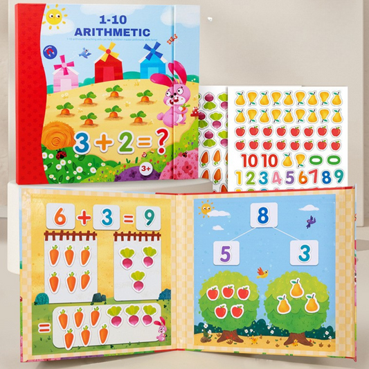Magnetic Math Book for kids – number learning toy with magnets for counting and operations – by Pakka Pick